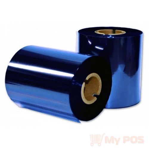 Металлизированный риббон синий 103мм * 200м